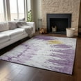 thumbnail image 6 of Addison Rugs Mayfield Washable Transitional Spiral Purple Rectangle Rug, 10' x 14', 6 of 6