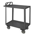 thumbnail image 2 of Durham RSCE-1836-2-95 36 x 18 x 43.75 in. 2 Shelf Rolling Stock Cart with Ergonomic Handle & All Lips Up, Gray, 2 of 2