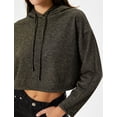 thumbnail image 5 of Long Sleeve Glitter Crop Hoodie, 5 of 6