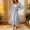 002 Light Blue, variant on Hvot&aat Long Nightgowns for Women Cute Ruffle Square Neck Long Sleeve Sleepdress Loose Cozy Loungewear