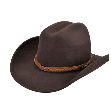 Bailey Western - Bailey Cowboy Hat Mens Embossed Leather Braided Wool ...