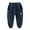 Dark Blue, variant on Solid Color Kid's Sweatpants, Unisex Baby Solid Cotton Cartoon Car Casual Pants Track Pants for Boys Girls 1-9 Years