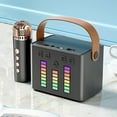 thumbnail image 1 of New Bluetooth Karaoke Sound System With Microphone, Bluetooth Speaker LED Pickup Light, Multiple Light Transformations, With A Microphone, Outdoor Speaker, 1 of 7
