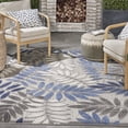 thumbnail image 5 of Nourison Aloha Indoor/Outdoor Grey/Blue 5'3" x 7'5" Area Rug, (5x7), 5 of 11