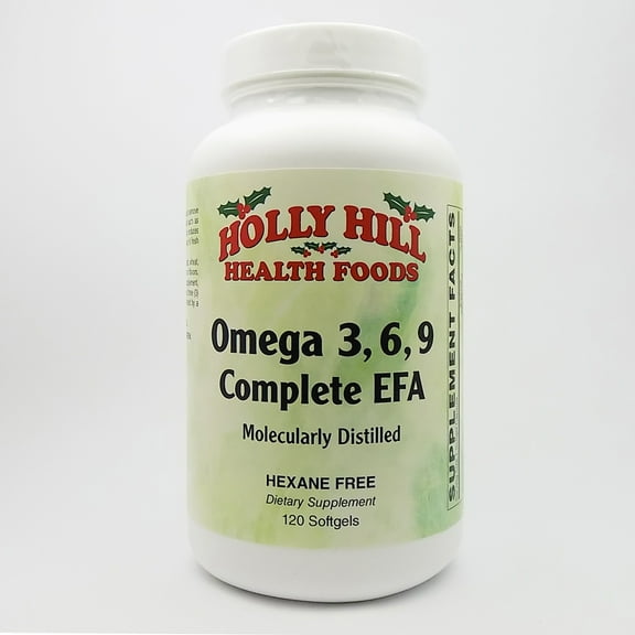 Holly Hill Health Foods, Omega 3-6-9, Hexane Free, 120 Softgels