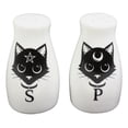 thumbnail image 2 of Wicca Magic Sacred Cats Pentacle Crescent Moon Ceramic Salt n Pepper Shakers Set, 2 of 6