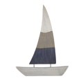 thumbnail image 1 of Benzara BM190455 Nautical Charmed Mango Wood Sailboat Decor with Right Side Mainsail - Multi Color, 1 of 1