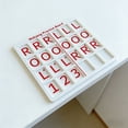 thumbnail image 2 of Red Portable Mahjong Practice Board With 24 Slots For Charleston Training Lovers, 2 of 6