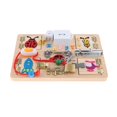 thumbnail image 3 of Tablero de para Bebés con y Lves, Pernos y Pestillo, Tablero de Actividades Montessori, Juguetes Sensoriales de para Bebés Sunnimix juego de mesa ocupado, 3 of 8