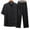Black, variant on purcolt Tang Suit Men Chinese Traditional Clothes Kung Fu Shirt Uniform Long Sleeve Button Up Tops and Pants 2 Piece Outfit Sets