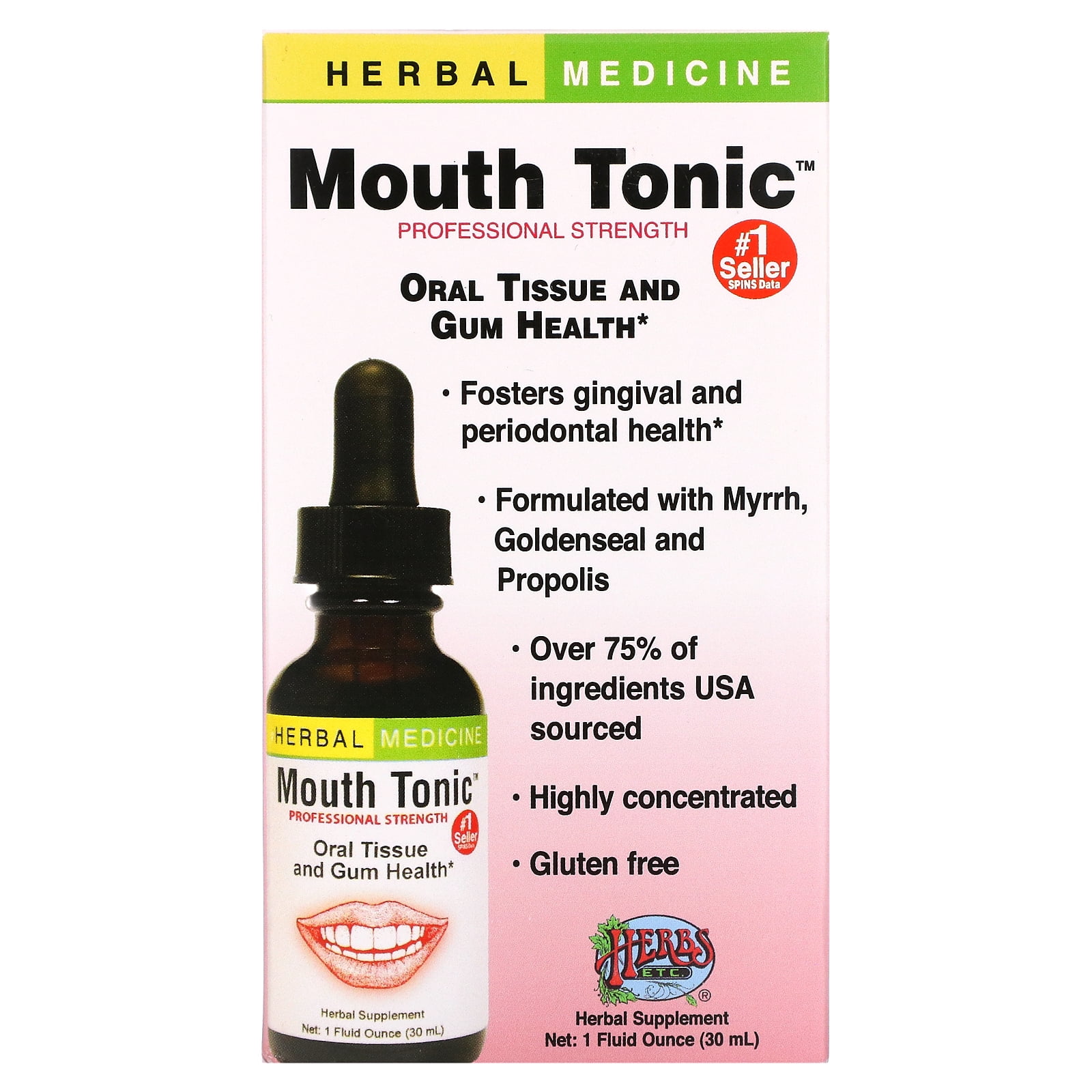 Mouth Tonic, 1 fl oz (30 ml), Herbs Etc