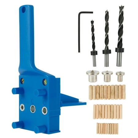 

Harupink 41Pcs Woodworking Dowel Jig Aluminum Woodworking DIY Tool