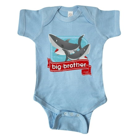 

Inktastic Big Brother Shark Gift Baby Boy Bodysuit