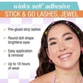 thumbnail image 2 of Pestañas postizas Ardell Winks, autoadhesivas, estilo joya, 2 of 6
