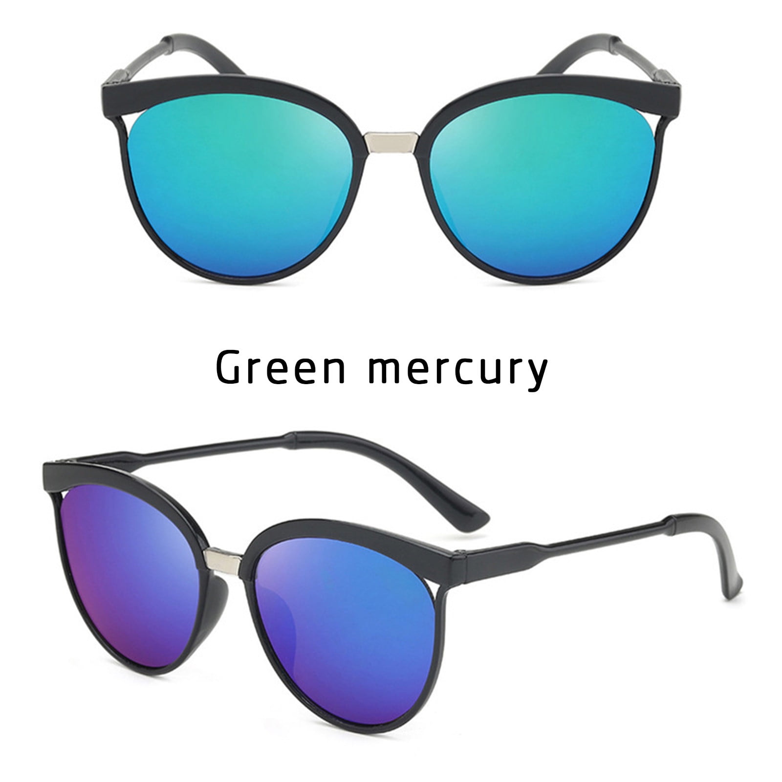 Ausyst Sunglasses Womens Trendy Big Frame Hollow Sunglasses Anti-UV
