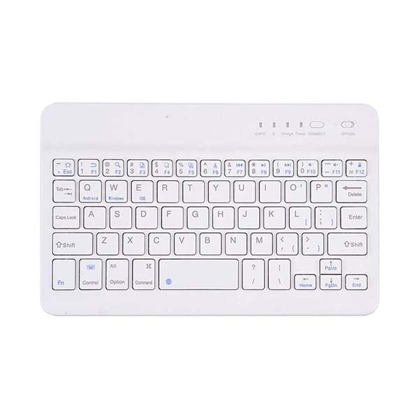 Teclado Inalámbrico Bluetooth Wireless Color Blanco Genérica Teclado Inalámbrico Wireless
