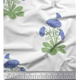 thumbnail image 1 of Soimoi Polyester Crepe Fabric Leaves & Floral Block Print Sewing Fabric Yard 42 Inch Wide, 1 of 3