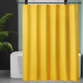 thumbnail image 2 of Cortina de ducha Amazer Bath con forma de gofre, color amarillo mostaza, 180 x 180 cm, 2 of 9