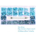 thumbnail image 1 of Conjunto de 2500 Uds. de Diamantes Brillantes de Lujo para Decoración de Uñas Tan Jianjun Cristal AB, 1 of 2