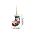 thumbnail image 3 of Qjidjing Christmas Tree Hanging Ornaments, Xmas Hanging Resin Pendants, for Home Window, Wreath Display, Indoor Holiday Gift Decor, 3 of 6