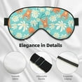 thumbnail image 4 of Naloa Cute Sloth on Floral Tree Print Sleep Mask for Sleeper, Light Blocking Sleeping Eye Mask for Women Men, Eye Shade with Adjustable Strap for Travel, Nap,Meditation, 4 of 7