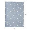 thumbnail image 3 of Parent's Choice Woven Baby Blanket, 100% Cotton, Soft & Cozy, Blue Star, 30" x 40", 3 of 6
