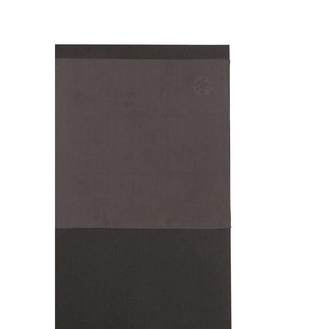 Manduka Equa Toalla De Mano Para Yoga - Microfibra De Secado Rápido Accesorios De Yoga Livianos Fáciles De Viajar 16 Pulgadas (40 Cm) Gris Trueno