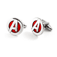 thumbnail image 3 of Avengers Cufflinks, Marvel Tie Clip, Groomsmen Jewelry, Men’s Wedding Gifts, 3 of 4