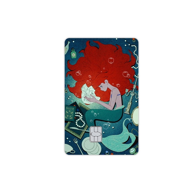 Cartoon Credit Debit Card Matte Skin Stickers Transportation Card Decoration Elsa Ariel Cinderella Belle Princess Girls Decal