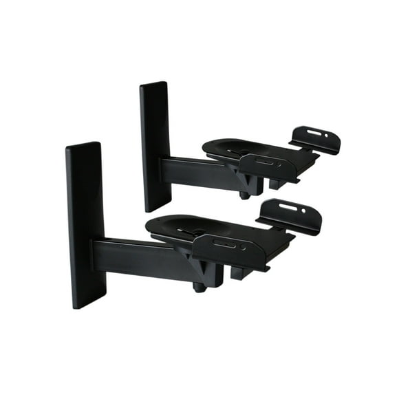 Boost Industries WB-1134 Ultra Grip Clamping Speaker Wall Brackets (1 Pair, Black)