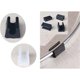 thumbnail image 1 of 32pcs Chair Foot Glider Tube End Cap Buffer Cap Stopper Furniture Floor Protector U Shape Plastic Chair Caps,Chair Leg Caps Silicone (14mm,Black), 1 of 2