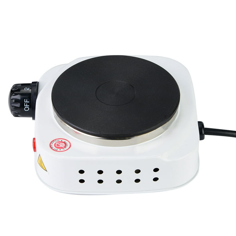 Mini Stove, Electric Single Burner, Compact and Portable, Adjustable Temperature Hot Plate, 500W Multifunctional Home Heater(US)