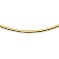 thumbnail image 3 of 925 Sterling Silver and Gold-plated 3mm Reversible Adjustable Omega Necklace 18 Inch, 3 of 5