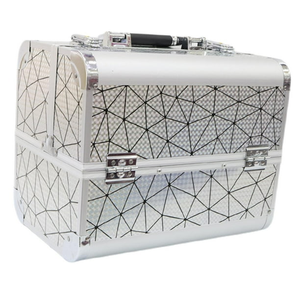 Estuche de tren para maquillaje, caja de cosméticos de belleza, organizador de almacenamiento de joyas Extra grande y ligero, estuche de tocador para Estilo A