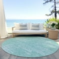 thumbnail image 6 of Addison Rugs Chantille Indoor/Outdoor Transitional Modern Turquoise Washable Round Rug, 8' x 8', 6 of 6