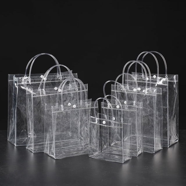 Bolsa de PVC transparente, regalo de compras, regalo de mano, dulces de boda, té con leche, bolsa de embalaje de plástico para cosméticos
