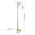 thumbnail image 7 of Evelyn&Zoe Shiloh 68" Tall Floor Lamp with Glass Shade, Brass/White Milk, 7 of 7
