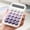 Purple, variant on sruoe Calculator, Desktop Calculator, Small Mini Calculator, Large Lcd Display Button Battery Power Smart Calculator, Portable Electronic Calculator