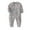 Grey, variant on TOOYOU Baby Girls Romper&Jumpsuit Newborn Infant Long Sleeved Round Neck Button Print Jumpsuit Cute Onesie Bodysuits Playsuit For Kids Size 3-6 Months