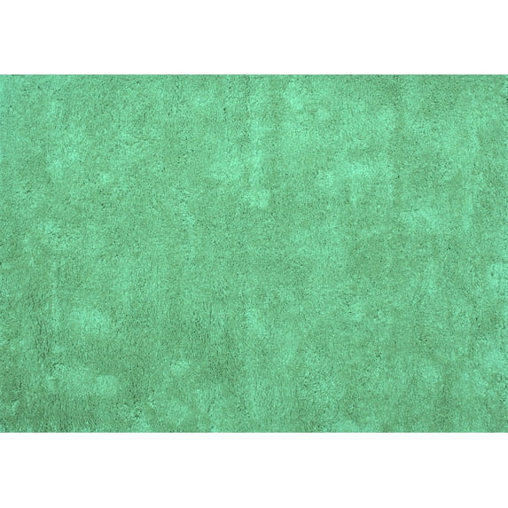 Ahgly Company Indoor Rectangle Abstract Turquoise Blue Contemporary Area Rugs, 5' x 8'