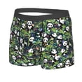 thumbnail image 2 of Daiia Fun Panda Playing With Bamboo Leaves Men's Underwear Boxer Briefs, Cotton Stretch Moisture-Wicking Underwear-Medium, 2 of 9