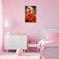 thumbnail image 4 of ZHONGYUTONG Abstract Girl Canvas Wall Art Woman in Flower Field Paintings Prints Elegant Artwork for Girl's Room Bedroom Framed (20.00" x 30.00"), 4 of 6