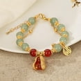 thumbnail image 3 of Chinese * Lovely Beaded Bracelet Exquisite Lucky Pendant Chain Peanut, 3 of 9