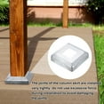 thumbnail image 4 of 40Pack Post Base Cover, 2.5x2.5 Metal Integral Style Post Skirt Porch Column Wrap(1x1), 4 of 6