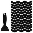 thumbnail image 2 of Toystoory Adhesivo antideslizante Piso Bañera Anti-skip Calcomanía Hogar Baño Cocina PEVA S Forma Cinta negro, 2 of 6