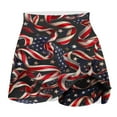 thumbnail image 4 of QATAINLAV Plus Size 4th of July Skort, Women 2024 Summer Fake Two Piece Yoga Shorts American Flag Patriotic Tennis Skirts Multicolor XL, 4 of 6