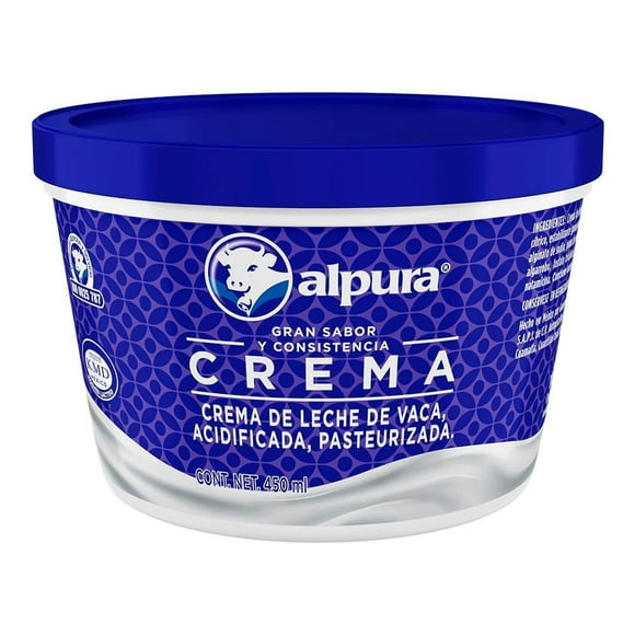 Crema ácida Alpura regular 450 ml