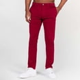thumbnail image 3 of JTieacloth Men's Casual Solid Color Elastic Casual Business Pants Fashion Pants Men's Pants Cargo Pants for Men Red, 3 of 7