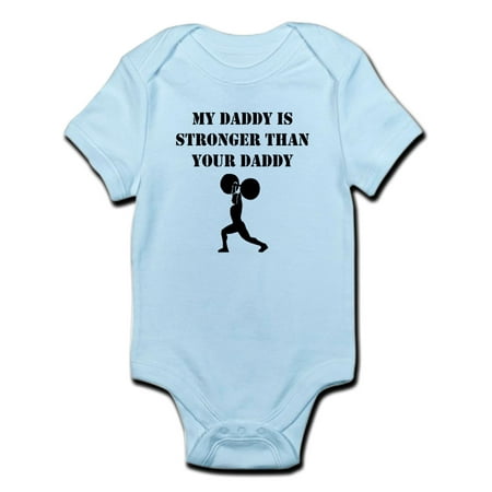 

CafePress - My Daddy Is Stronger Than Your Daddy Body Suit - Baby Light Bodysuit