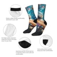 thumbnail image 4 of Balery Colorful Planet Universe Calcetas Largas con Estampado para Hombre y Mujer – Suaves y Transpirables, Talla Única (US 5-11), 4 of 6